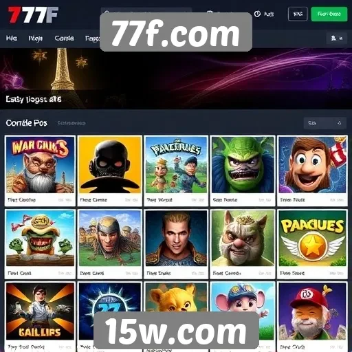 77f.com oferece uma ampla variedade de jogos online